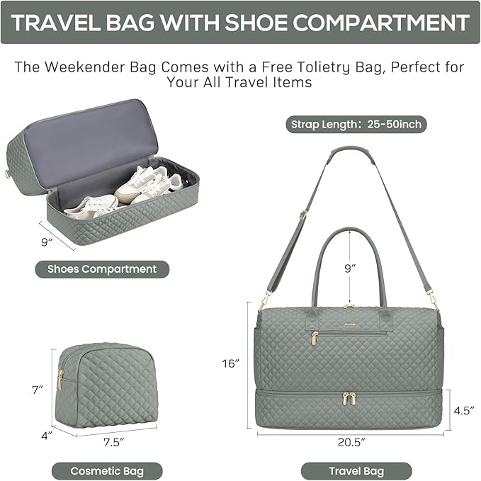 Travel Bag Weekender Bags for Women - Image 3