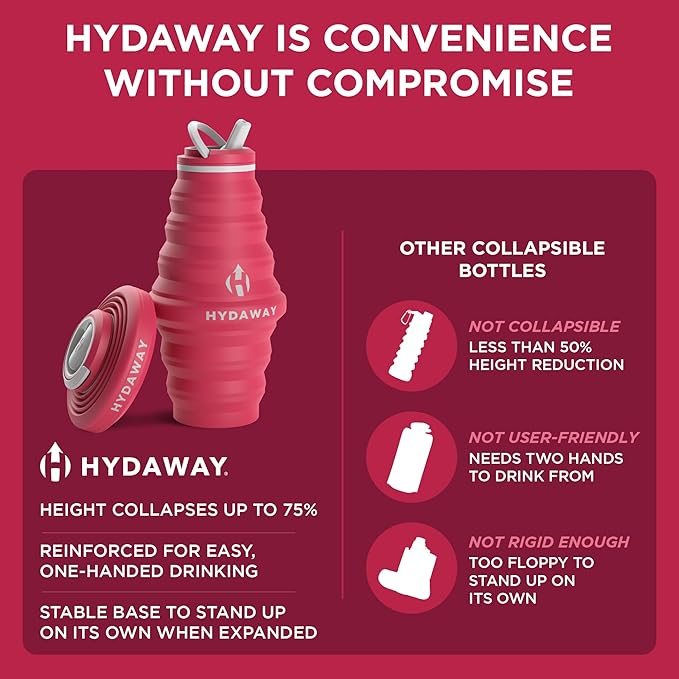 HYDAWAY 25oz Collapsible Water Bottle - Image 6