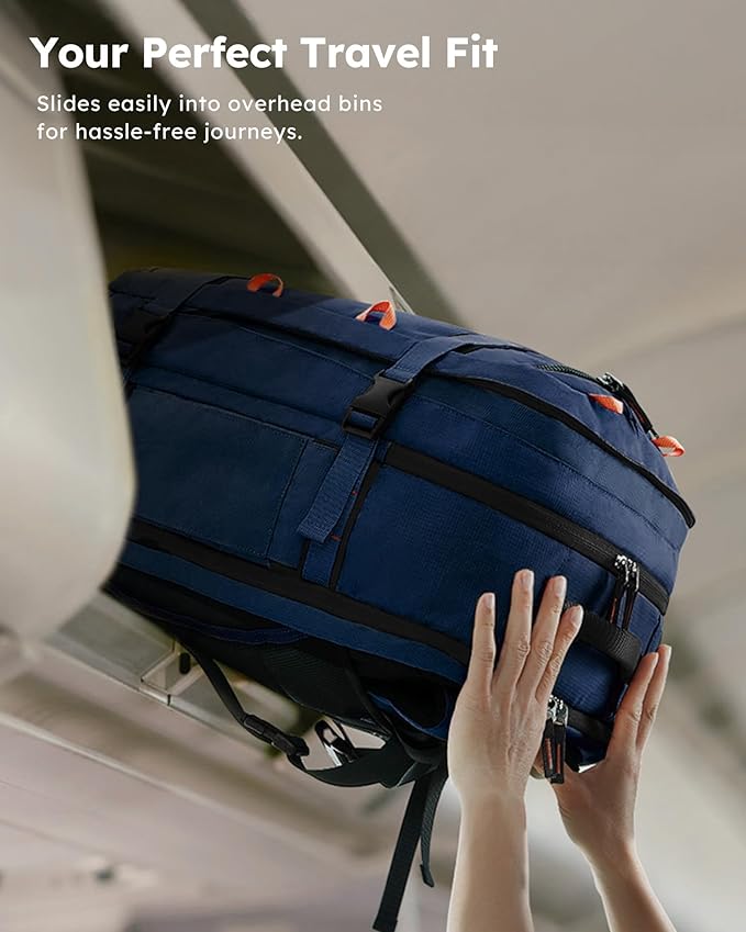 Tolaccea Travel Laptop Backpack, TSA Flight Approved Carry On Travel Duffel - Image 5