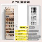 Over the Door Shoe Organizer for Closet, Shoes Rack - Image 7
