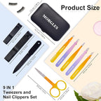 MORGLES Tweezers Set, Professional Nail Clippers and Tweezer Kit - Image 6