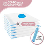 6 Pack XXL Jumbo Vacuum Storage Bags, Extra Large Vacuum Seal Bags - Image 4