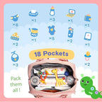 iniuniu Diaper Bag Backpack, 4 in 1 kit Large Unisex Baby Bags - Image 4