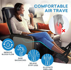 Airplane Footrest Made with Premium Memory Foam, Portable Foot Hammock with - Image 2