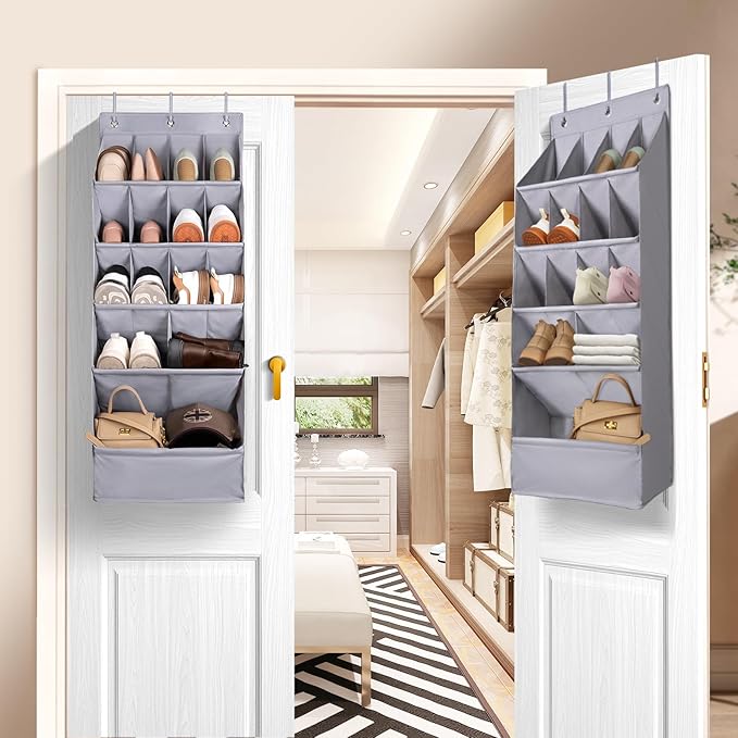 FENTEC 1 Pack Over-the-Door-Shoe-Organizers, Hanging Shoe Organizers - Image 9