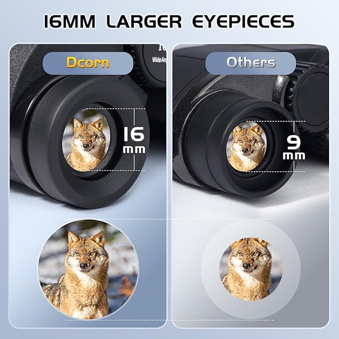 10x25 Binoculars for Adults and Kids, Compact Travel Binoculars for Bird - Image 4