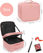 Relavel Makeup Bag with LED Mirror, Travel Makeup Case with Rechargeable - Image 6
