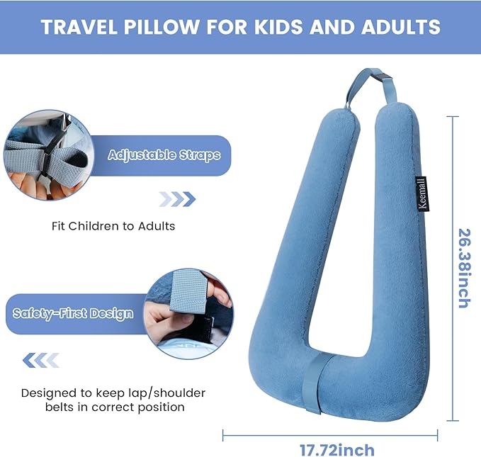 Car Pillow for Kids, Professional Kids Car Pillow for Sleeping Inflatable - Image 7