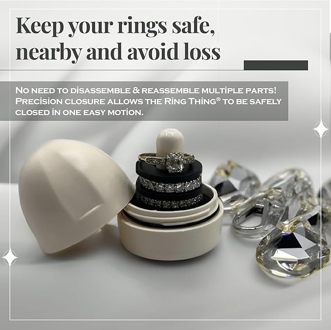 RING THING - Ring Holder Keychain, Jewelry Organizer and Storage, Portable - Image 8
