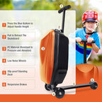 20" Scooter Suitcase for Kids, 2-in-1 Ride On Luggage - Image 2