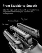 Laifen P3 Pro 3-Blade Electric Shaver, Dual Linear High-Speed Motors 12 - Image 3