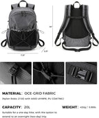 Lightweight Hiking Backpack, Camping Backpack 20L Small Backpacks Water - Image 3