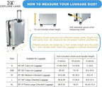 Explore Land Clear Luggage Cover Tough Protector Fits - Image 3