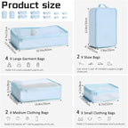 Reginary 6 Set Travel Packing Cubes Luggage Organizer Set Lightweight Suitcase - Image 2