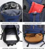 Bseash 50L Hiking Backpack, Water Resistant Lightweight Outdoor Sport Daypack - Image 4