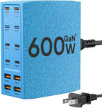 USB Charging Station, 12-Port USB C Charger Block by SAIPKYGS