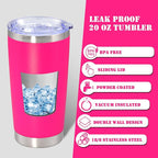 20 oz Tumbler with lid Double Wall Vacuum Insulated Tumblers Stainless Steel - Image 3