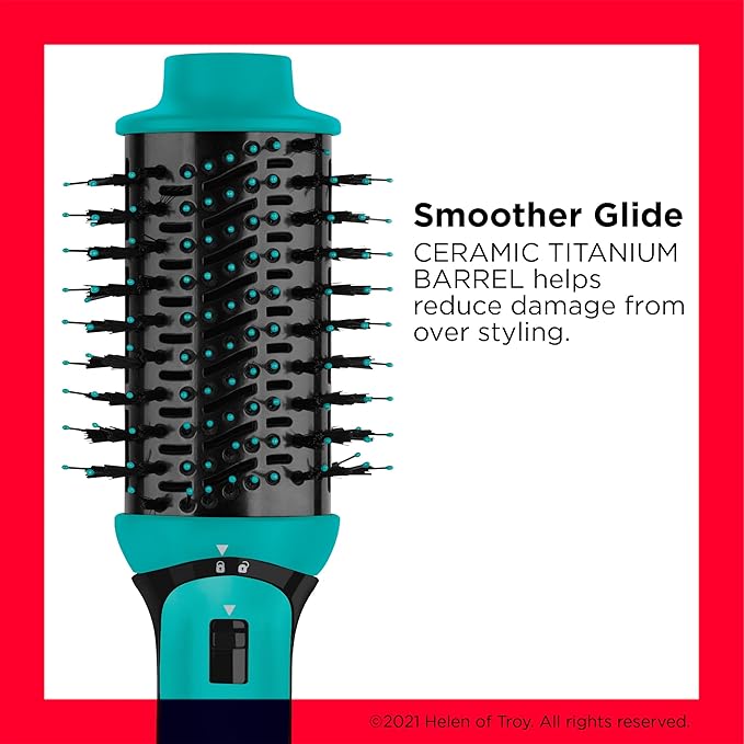 REVLON One Step Volumizer PLUS Hair Dryer and Styler | More Volume, Less Damage, and More Styling Control for Easy and Fast Salon-Style Blowouts, Plus Travel Friendly (Teal)