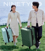 Trunk Luggage 24 Inch, Medium Checked Luggage - Image 3