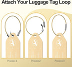 4 PCS Personalized Metal Luggage Tag – Personalized Engraved Suitcase Tag - Image 3