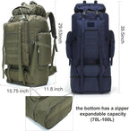 Hiking Backpack for Men 70L/100L Camping Backpack Military Rucksack Molle 3 - Image 2
