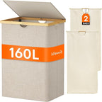 Lifewit 160L Double Laundry Hamper by Lifewit