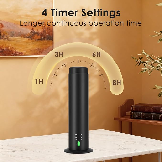 Waterless Scent Essential Oil Diffuser for Hotel,Whole House,Large Room, Office，Home，200ML Large Capacity, Covering 1500 Square feet (Black) (Large-200)