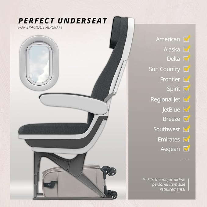 Verage Underseat Carry On Luggage - Image 6