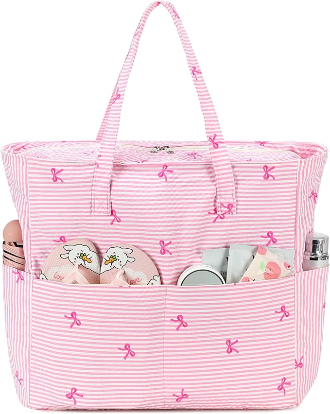 Beach Pool Bags Tote for Women Ladies Large Gym Tote Carry On Bag by BLUBOON