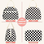 FlowFly Lunch Bag for Women Insulated Lunch Box Corduroy Lunch Tote Cooler for - Image 5