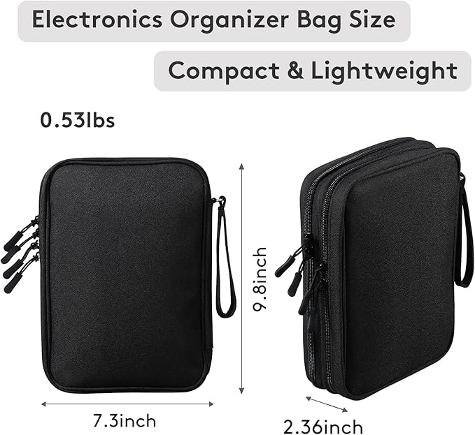 DDgro Travel Electronics Organizer Pouch Bag - Image 2