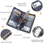 CONTACTS Passport Wallet Leather Family Passport Holder - Image 3
