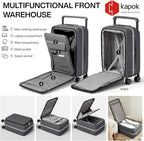 mixi Checked Luggage Wide Handle Luxury Design Rolling Travel Suitcase PC - Image 3