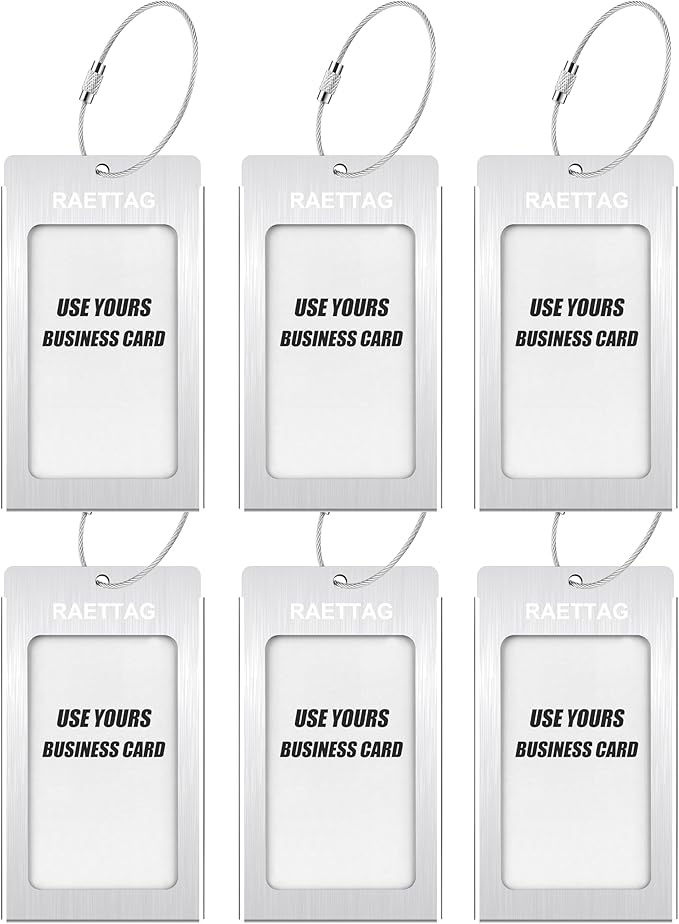 Luggage Tags Metal Suitcase Tags Travel Bag ID Identifier Luggage Tag - Image 2