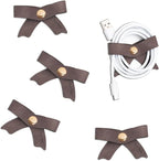 SenseAGE 5 Pack Cord Organizer, Bow Cord Keeper, Cable Organizer USB Holder by SenseAGE