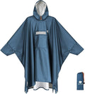 ANYOO Hooded Rain Poncho for Adults Waterproof Lightweight Rain Coat for Men by Anyoo