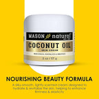 MASON NATURAL Coconut Oil Beauty Cream, Hydrating Moisturizer With Collagen for Smooth & Firm Skin, 2 oz