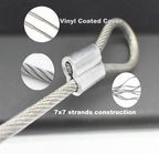 10 Pcs 5mm Wire 12 inch Vinyl Coated Stainless Steel Cable - Image 6