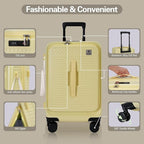 20 Inch Luggage with Spinner Wheels, Expandable Front Opening Suitcase 100% PC - Image 5
