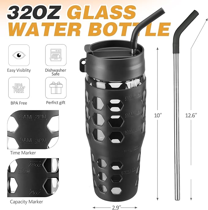 MUKOKO 32 oz Glass Tumbler - Image 2