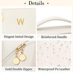 Birthday Gifts for Women Teen Girl, Personalized Initial Makeup Organizer Bag - Image 4