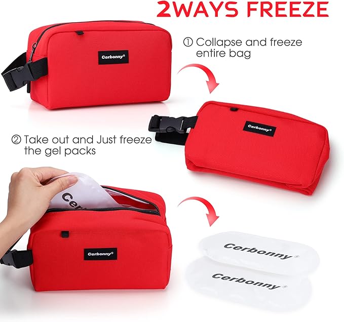 Small Cooler Bag Freezable Lunch Bag - Image 2
