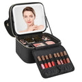 Relavel Makeup Bag with LED Mirror, Small Travel Makeup Case with Rechargeable by Relavel