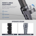 NEEWER LITETRIP LT32 Camera Travel Tripod, Carbon Fiber Portable Stand - Image 4