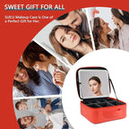 Makeup Bag with Led Mirror, Travel Makeup Organizer with 3 Color Setting & 10X - Image 6