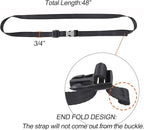 Buckle Straps with Clips, Adjustable Nylon Straps with Buckle, 4 Pack - Image 3