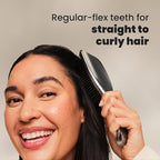 Tangle Teezer Chrome Ultimate Detangler Brush for Wet & Dry Hair, Eliminates Knots & Reduces Breakage for Straight to Curly Hair Types, Gunmetal Silver