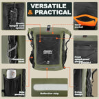 Waterproof Backpack Dry Bag 35L/55L/85L – Heavy Duty Roll-Top Hiking Backpack - Image 3