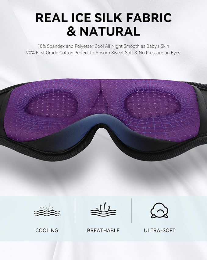 MUSICOZY 3D Sleep Headphones Mask Sleeping Headphones - Image 3