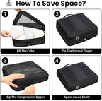 8 Set/6 Set/4 Set Compression Packing Cubes - Image 4